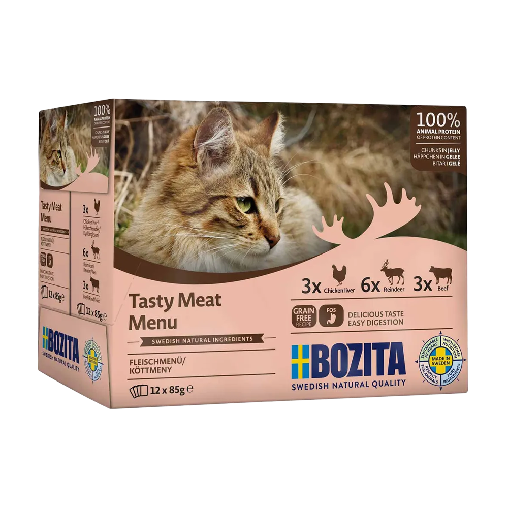 Bozita Katt Kött i Gelé Multibox - 12x85 G