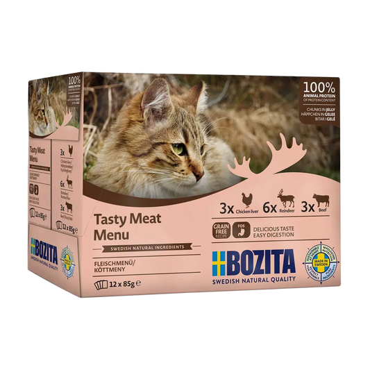 Bozita Katt Kött i Gelé Multibox - 12x85 G