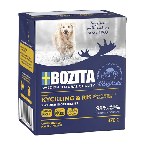 Bozita Kyckling/Ris (bitar i Gelé)- 370 G