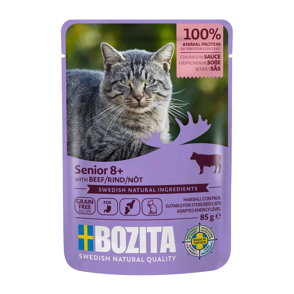 Bozita Senior 8+ Nötkött i Sås - 85 G