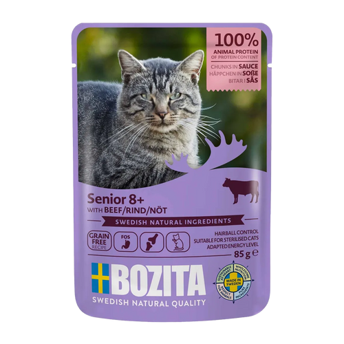 Bozita Senior 8+ Nötkött i Sås - 85 G