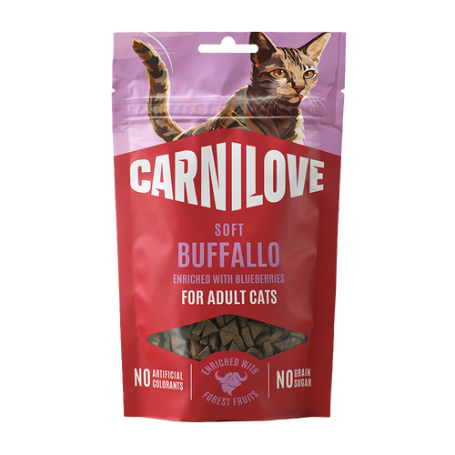 CL Cat Soft Snack Buffallo enriched with Blueberries - 50 G