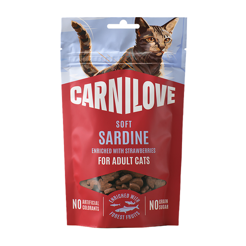 CL Cat Soft Snack Sardine enriched with Strawberry - 50 G