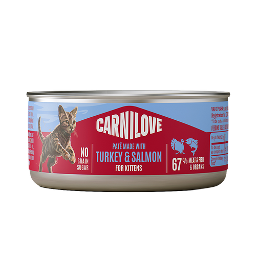 CL Cat Can Paté Turkey & Salmon for Kittens - 100 G