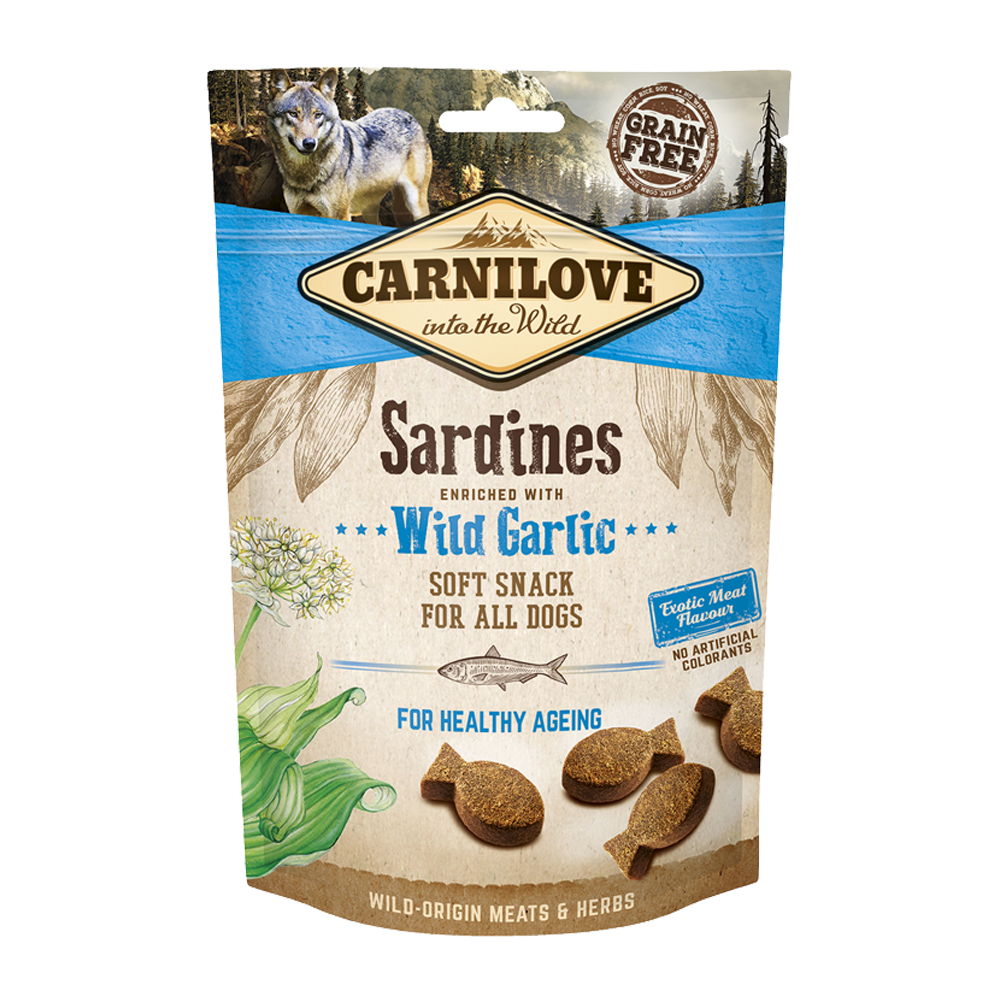 Carnilove Semi-Moist Hundgodis Sardin med Ramslök – 200 G
