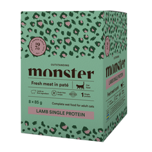 Monster Cat Pouches Adult Lamb 85 g (8-pack)