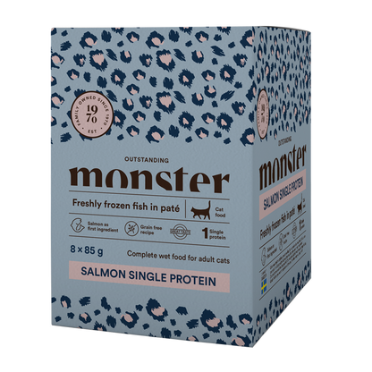 Monster Cat Pouches Adult Salmon - 85 G (8pack)