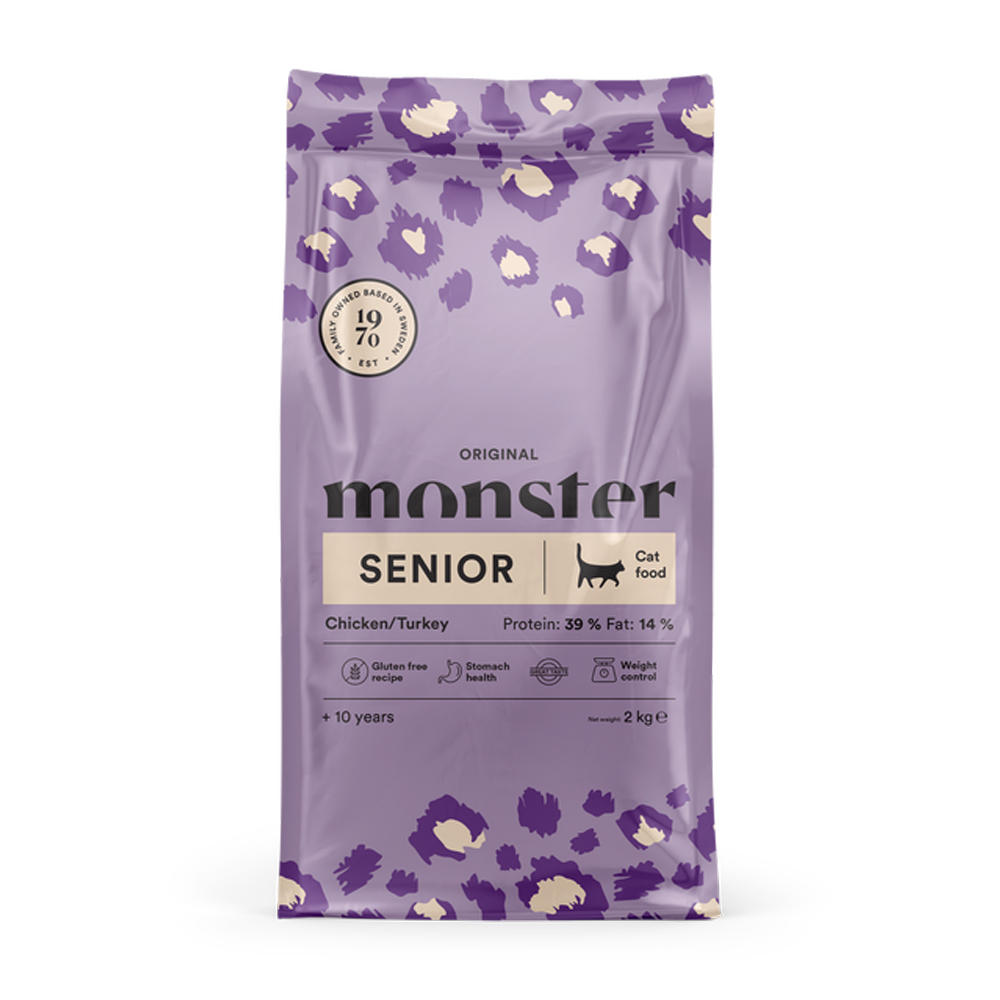 Monster Cat Orig. Senior Chik/Turkey - 2 KG