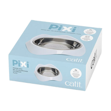 Catit Pixi Skål Rostfri/Vit - 200 ML