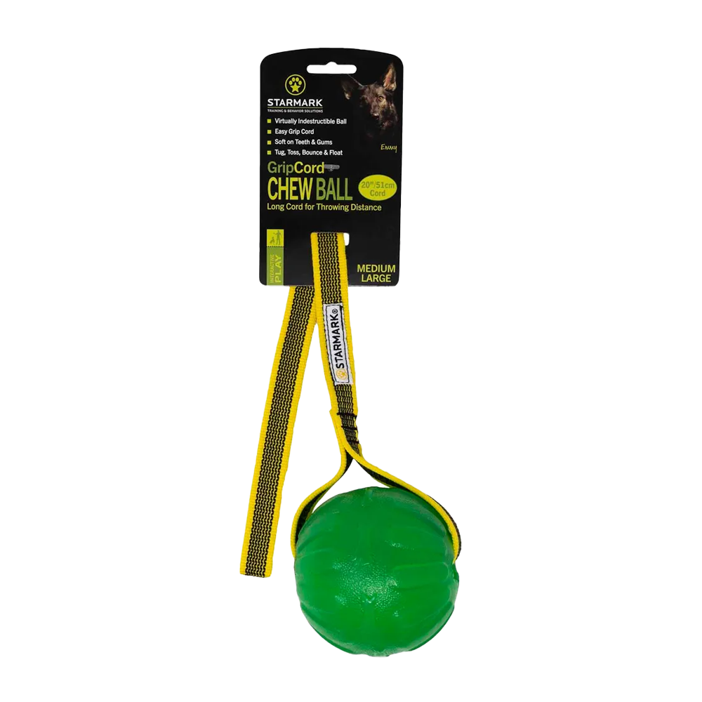 Starmark Gripcord Chew Ball Long med L - 8x8,5x63 CM