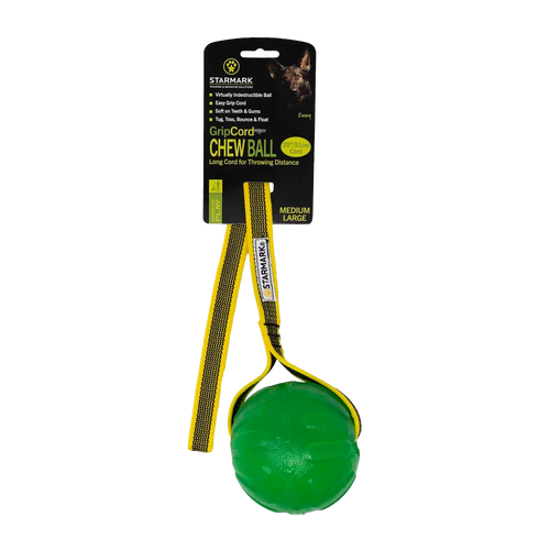 Starmark Gripcord Chew Ball Long med L - 8x8,5x63 CM