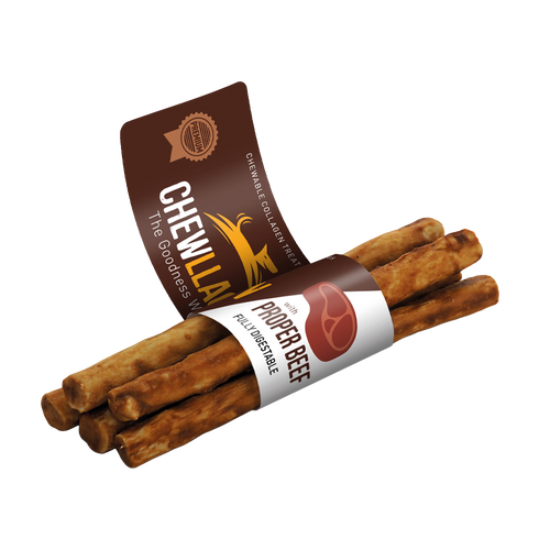 Chewllagen Tuggpinnar 5 - Pack Nöt - 12.5 CM
