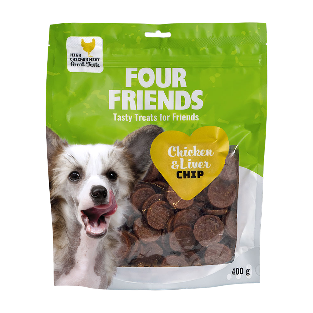 FourFriends Chicken & Liver Chip - 400 G