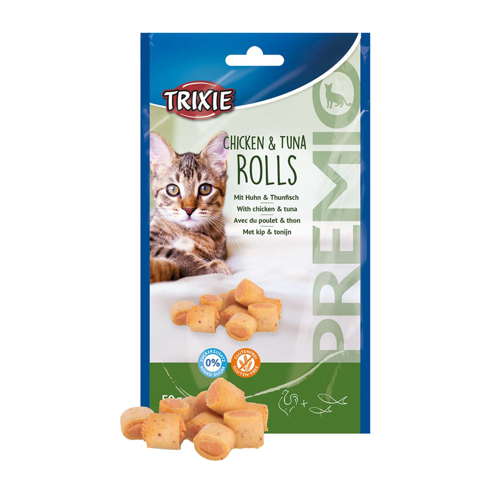 Premio Chicken & Tuna Roll - 50 G
