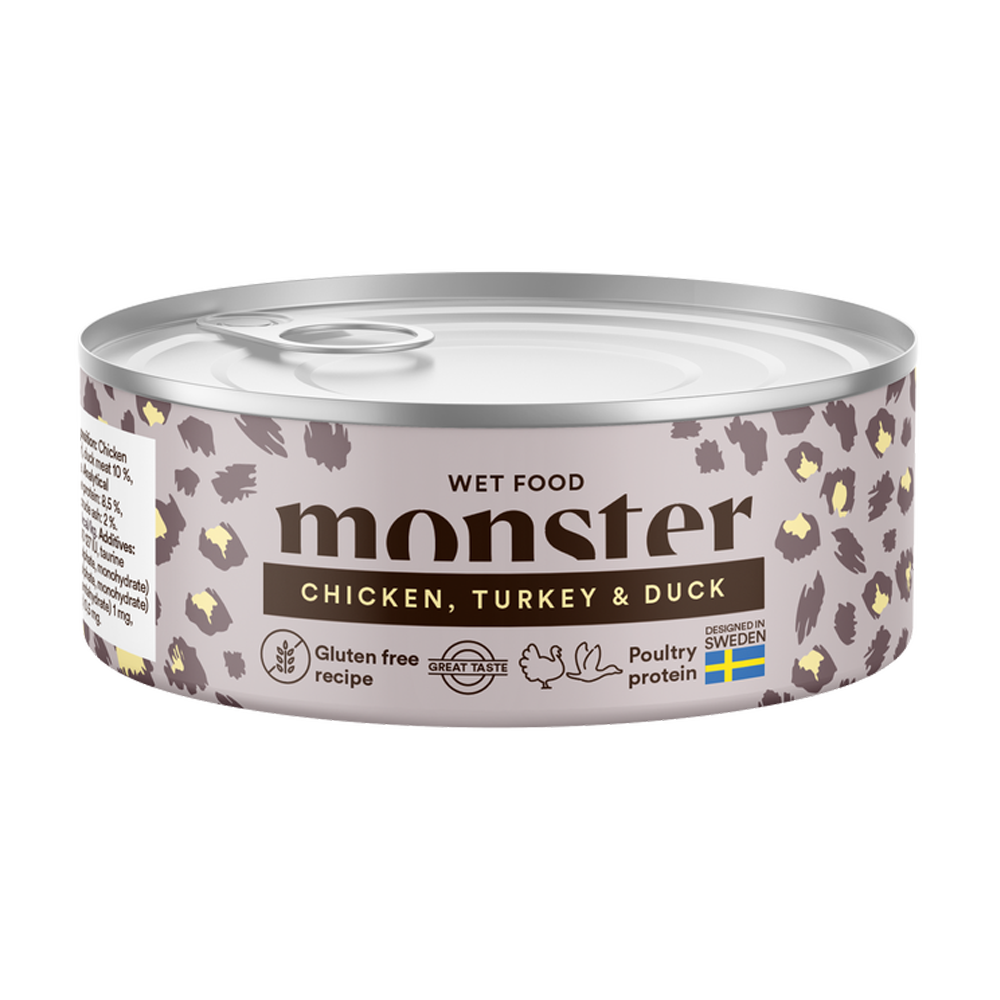 Monster Cat Ad Multi Chick/Turk/Duc Burk - 100 G