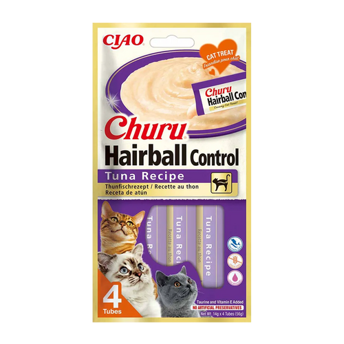 Churu Hairball Controll Tonfisk - 4 ST | Endast 49 kr! - Zoogiganten