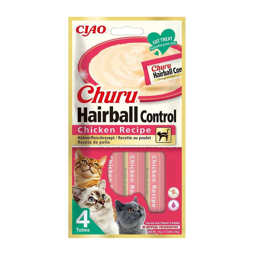 Churu Hairball Controll Kyckling - 4 ST | Endast 49 kr! - Zoogiganten
