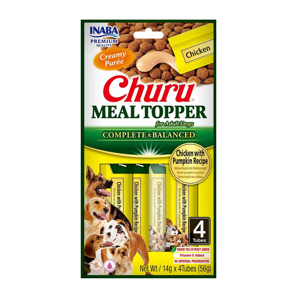 Churu Dog Meal Topper Chicken/Pumpkin - 4 St
