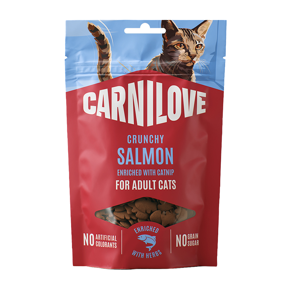 CL Cat Crunchy Snack Salmon enriched with Catnip - 50 G