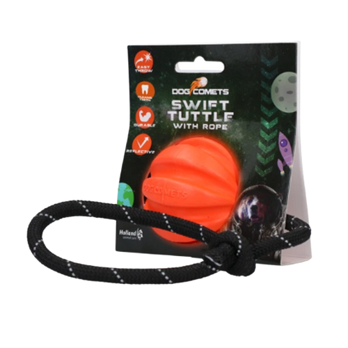 Hund Comets Boll Swift Tuttle With Rope Orange