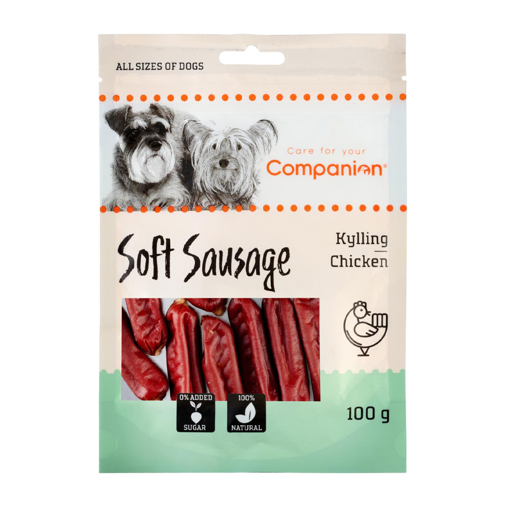 Companion Chicken Short Sausage - 100 G | Endast 39 kr! - Zoogiganten