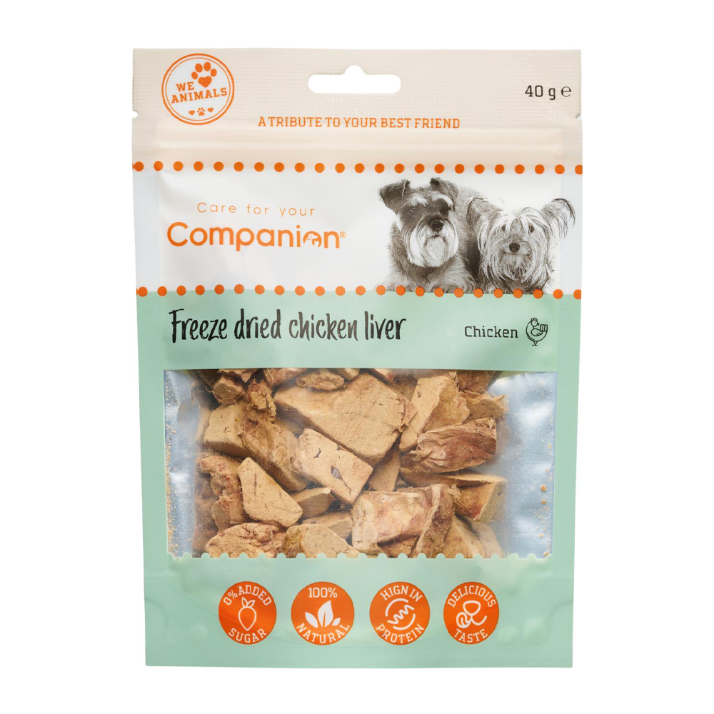 Companion Frystorkad Kycklinglever - 40 G | Endast 49 kr! - Zoogiganten