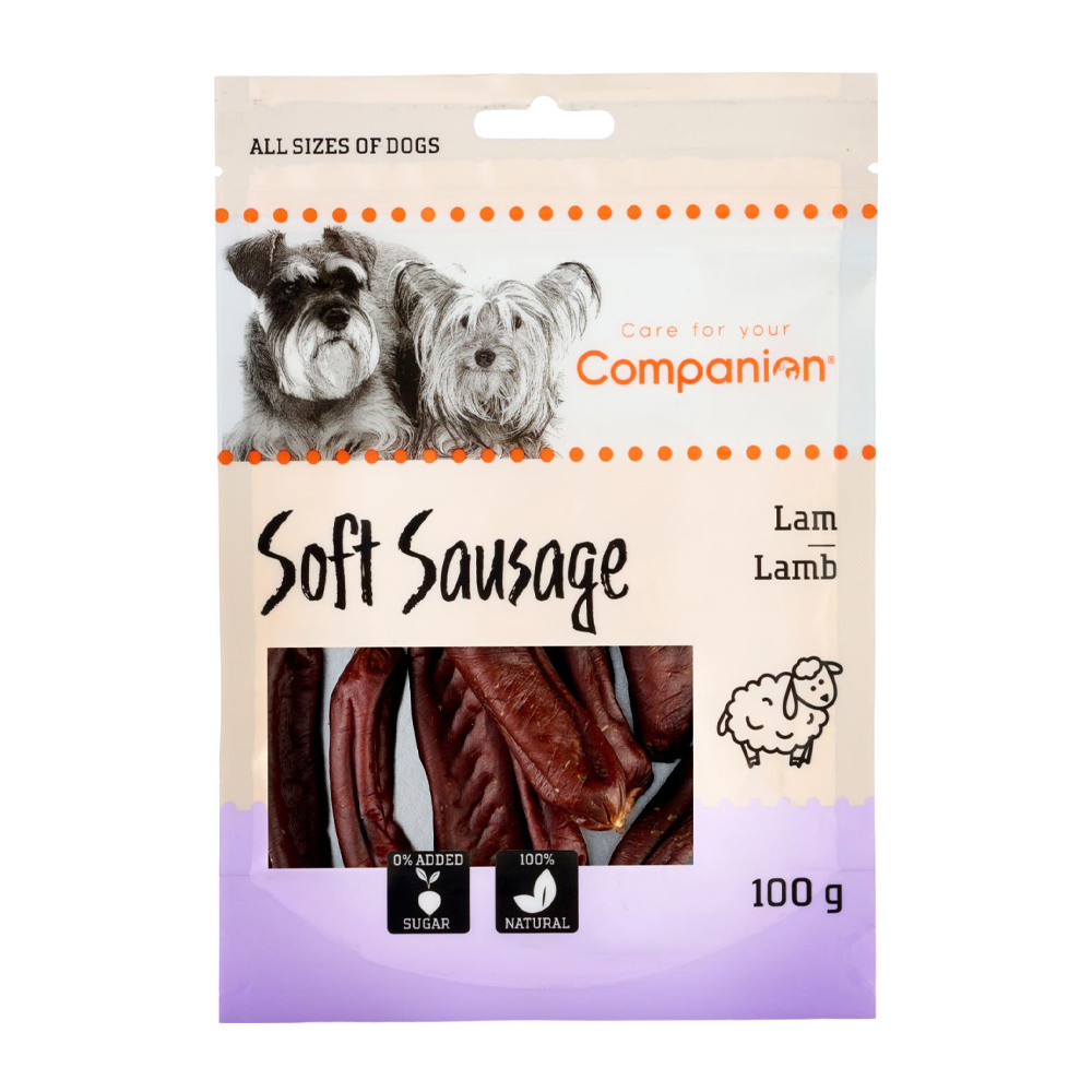 Companion Lamm short Sausage - 100 G | Endast 39 kr! - Zoogiganten