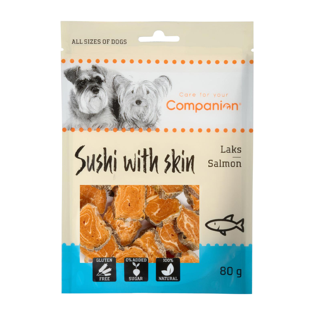 Companion Lax Sushi med Skinn - 80 G | Endast 39 kr! - Zoogiganten