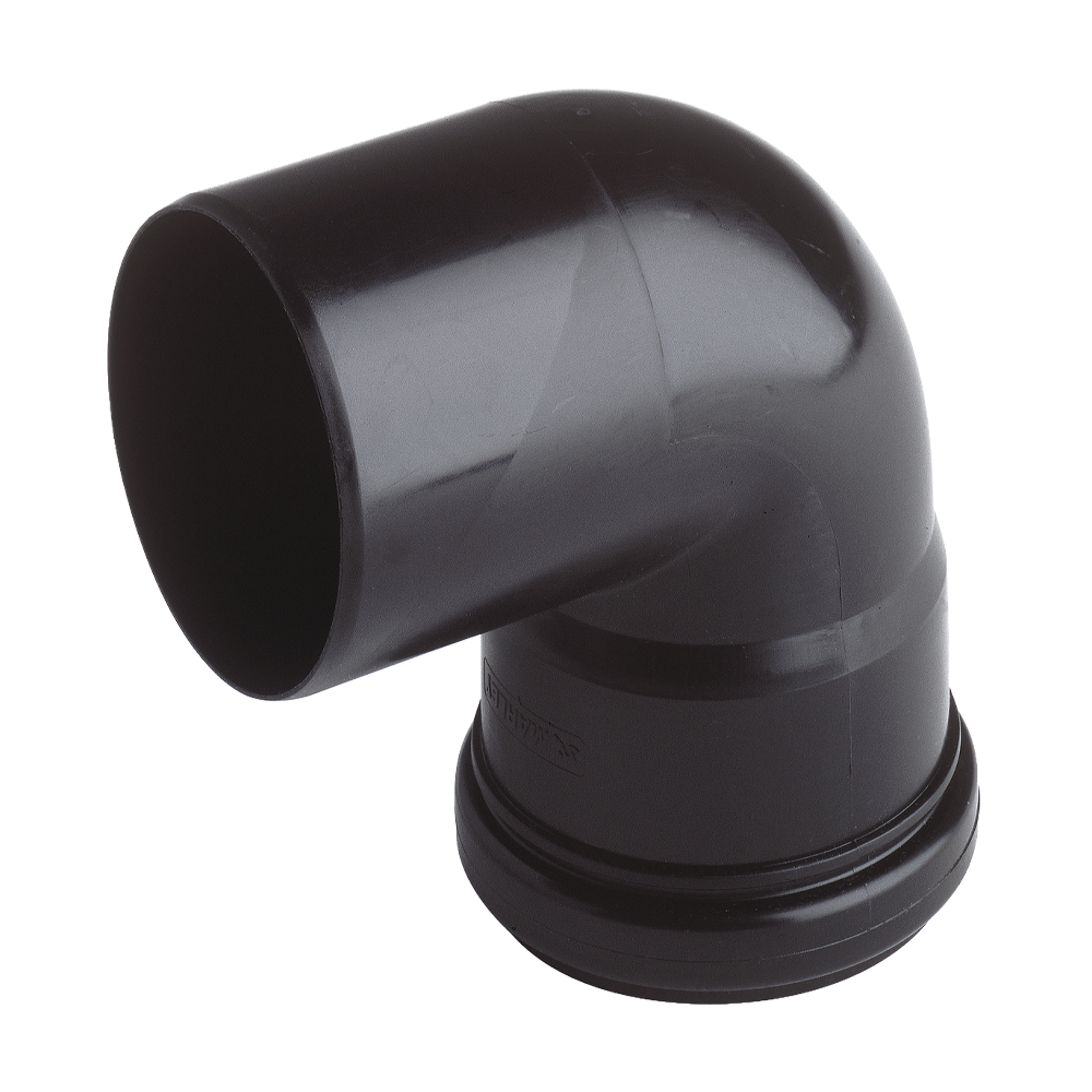 Connection Elbow Dn75 / 87° Svart