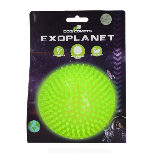 Dog Comets Exoplanet Spiky Boll Large - Grön