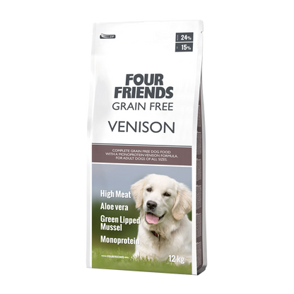 Fourfriends Dog GF Venison | Endast 399 kr! - Zoogiganten