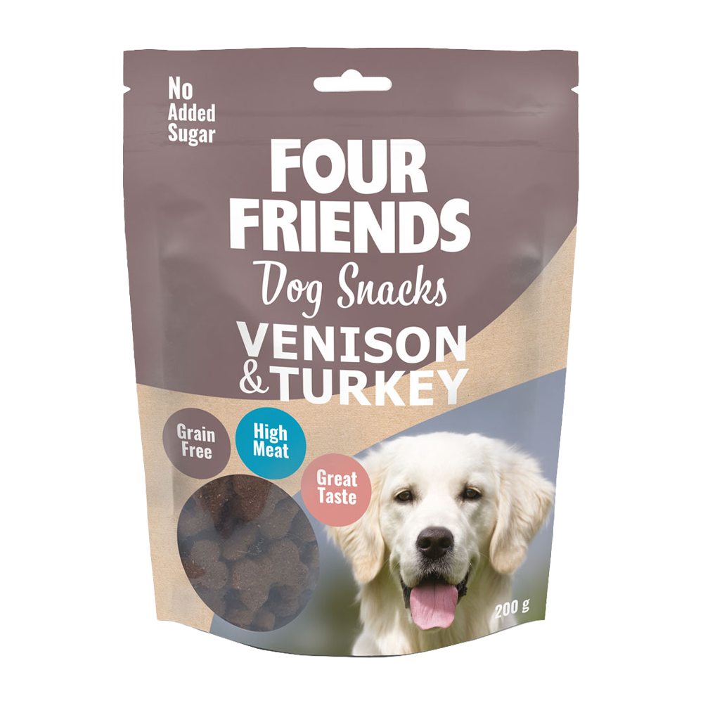 FourFriends Dog Snacks Venison & Turkey - 200 G