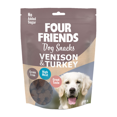 FourFriends Dog Snacks Venison & Turkey - 200 G