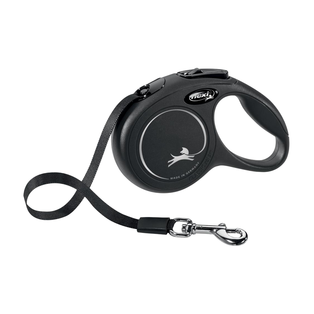 Flexi New Classic Svart Rullkoppel Band