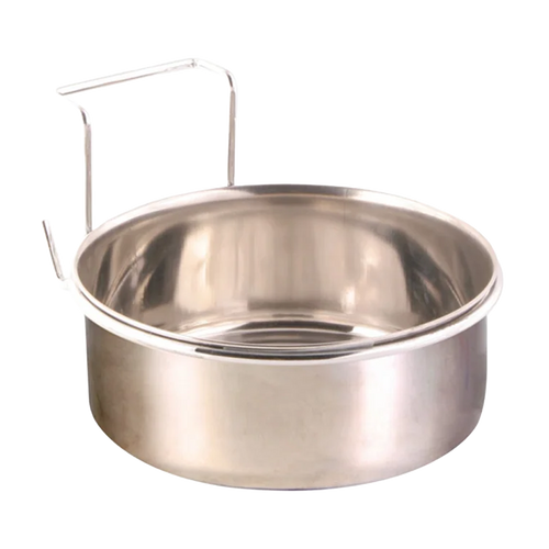 Foderkopp Rostfri med hållare - 900 ML