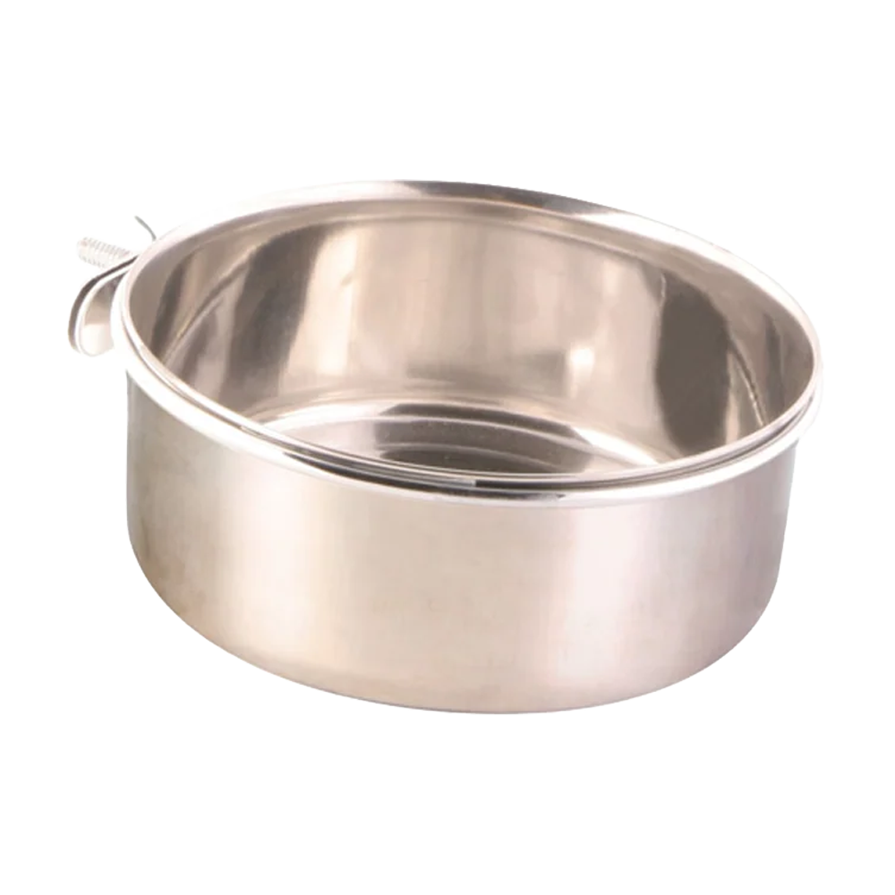 Foderkopp Rostfri med hållare - 900 ML