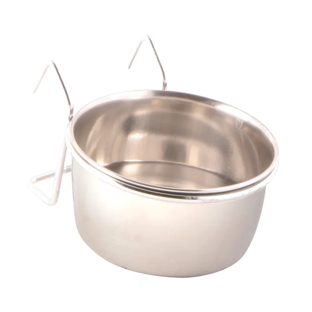 Foderkopp Rostfri med Hållare - 150 ML