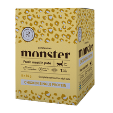 Monster Cat Pouches Adult Chicken 85 g (8-pack)