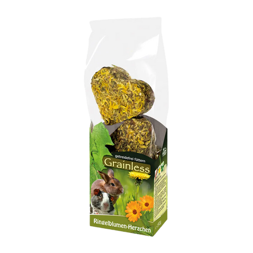 JR Farm Grainless Hjärtan Ringblomma - 105 G | Endast 59 kr! - Zoogiganten