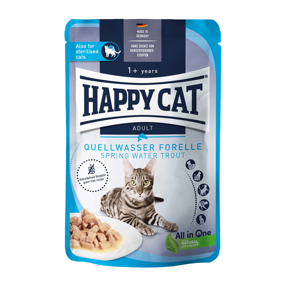 Happycat Våt/Sås Forell - 85 G