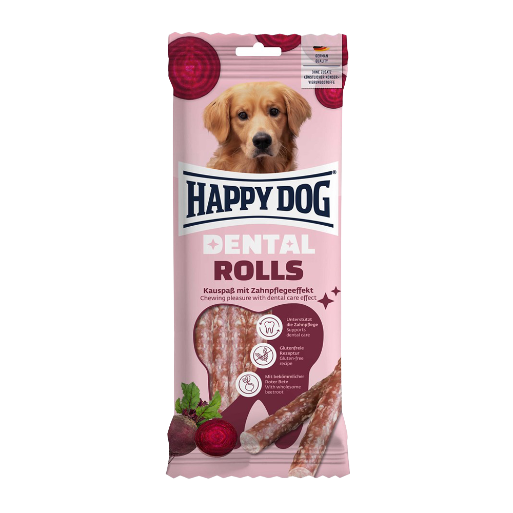 HappyDog Dental Rolls är tuggrullar - 148 G