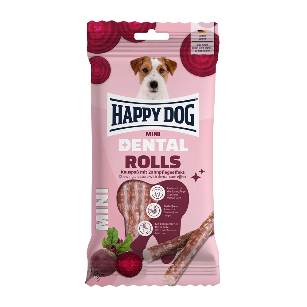 HappyDog Dental Rolls Mini - 92 G