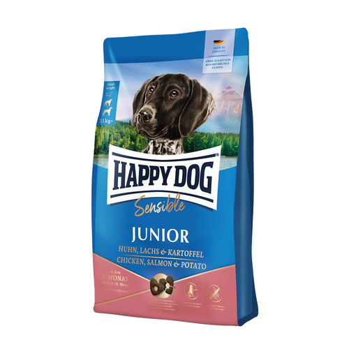 Happy Dog Sens. Junior Salmon/Potato - 10 KG | Endast 719 kr! - Zoogiganten