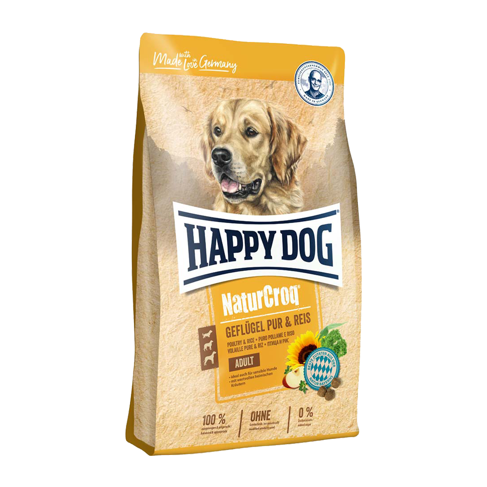 Happy Dog Naturcroq Fågel/Ris - 11 KG | Endast 569 kr! - Zoogiganten