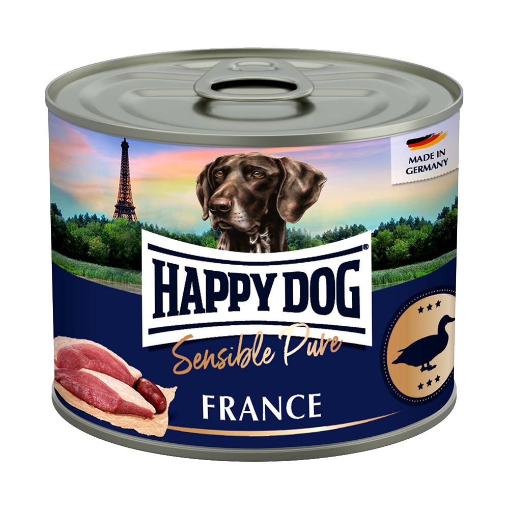Happy Dog Konserv France Anka | Endast 39 kr! - Zoogiganten