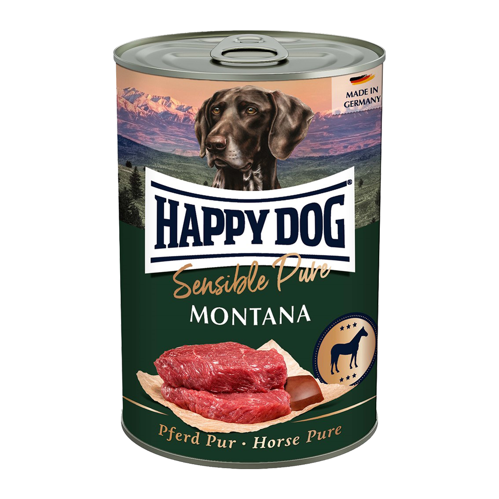 Happy Dog Konserv Montana Häst - 400 G | Endast 59 kr! - Zoogiganten
