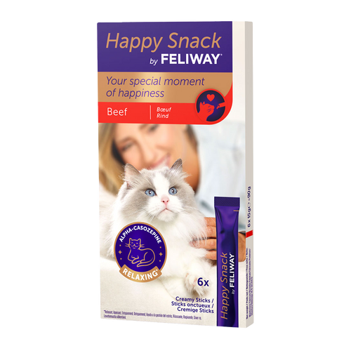 Happy Snack by Feliway Beef - 6 X 15 G
