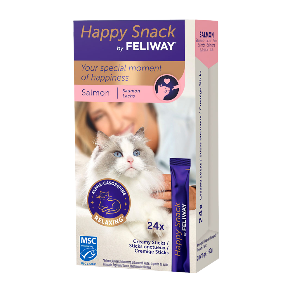 Happy Snack by Feliway Salmon - 24-pack