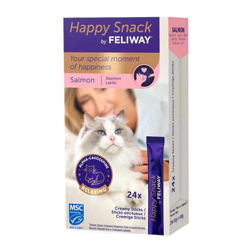 Happy Snack by Feliway Salmon - 24-pack