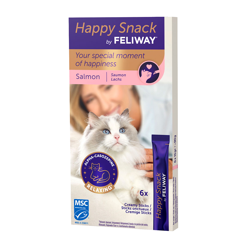Happy Snack by Feliway Salmon - 6 x 15 g